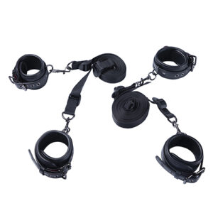 Kinky Play Box Luxury Bondage Bed Restraint Kit - Black — Power Play Studio