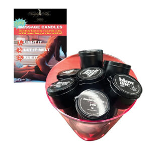 Kama Sutra 16 pc Pre Pack in a Bowl Tin Massage Candle w/Pour Spout - 2 oz — Power Play Studio