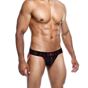 Male Basics Neon Jockstrap Red