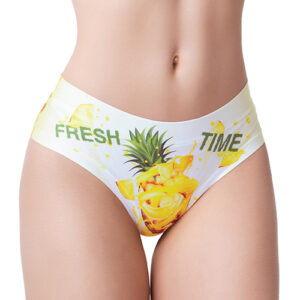 Mememe Fresh Summer Pineapple Printed Slip - Multi-Color