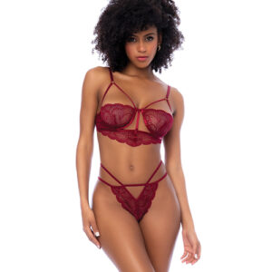 Lace Underwire Top w/Thong 2 pc Set – Rosewood