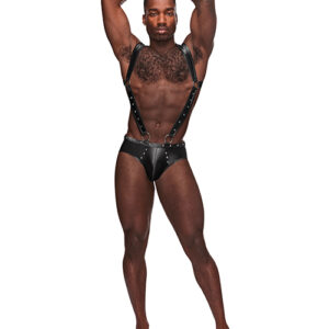 Male Power Fetish Uranus Nylon Spandex Moonshine Harness Brief — Power Play Studio