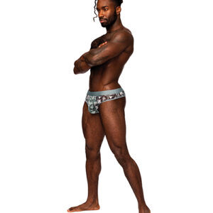 Male Power Sheer Prints Mesh Poly Spandex Thong Optical
