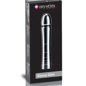 Mystim Glossy Glen e-Stim Aluminum Dildo — Silicone Dildos — Power Play Studio