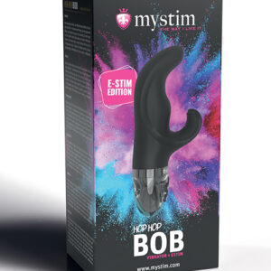 Mystim Hop Hop Bob eStim Vibrator - Black — Electro Toys — Power Play Studio