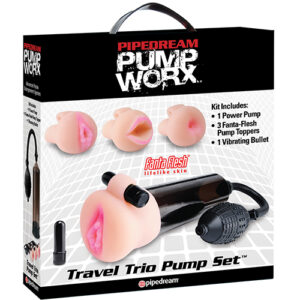 Pump Worx Travel Trio Pump Set - Power Pump, Bullet & 3 Attch. — Power Play Studio