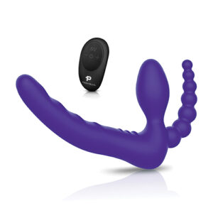 Pegasus 7" Strapless Strap On w/Remote - Purple — Power Play Studio