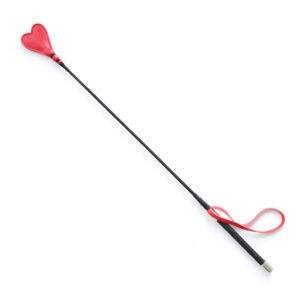 Plesur 26" Heart PVC Crop - Black/Red — Power Play Studio