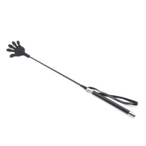 Plesur 22" Hand Shaped Silicone Crop - Black — Power Play Studio