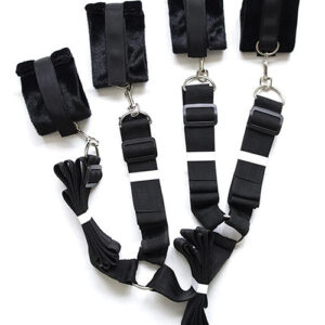 Plesur Fuzzy Bedroom Bondage Kit - Black — Power Play Studio