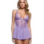Paradise Dream Lace and Mesh Babydoll w/Thong — Power Play Studio