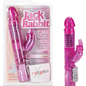 Jack Rabbit w/Floating Beads Waterproof - Pink — Power Play Studio