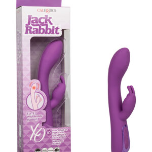 Jack Rabbit Elite Warming Rabbit - Purple — Dual/Rabbit Vibrators — Power Play Studio