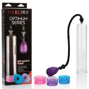 Big Man's Pump 12" w/3 Sized Sleeves - Clear — Penis Pumps — Power Play Studio