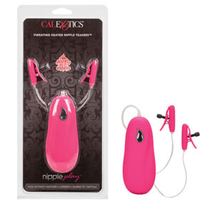 Nipple Play Vibrating Heated Nipple Teasers - Pink — Nipple Clamps — Power Play Studio