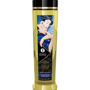 Shunga Massage Oil - 8 oz Midnight Flower — Scented & Aromatic Oils — Power Play Studio