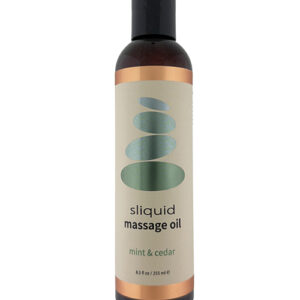 Sliquid Balance Massage Oil - 8.5 oz Cedar Mint — Scented & Aromatic Oils — Power Play Studio