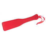 Spartacus PU Paddle w/Reverse Plush - Red — Power Play Studio