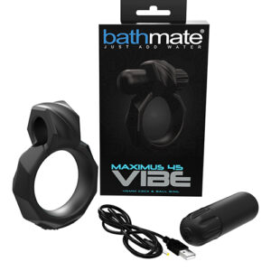 Bathmate Maximus Vibe 45 Cock Ring - Black — Power Play Studio