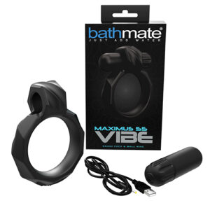 Bathmate Maximus Vibe 55 Cock Ring - Black — Power Play Studio