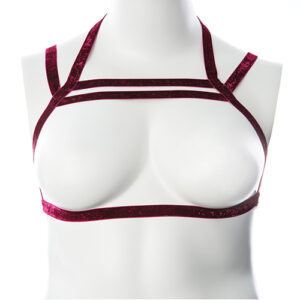 Gender Fluid Sugar Coated Harness - - Raspberry Glitter — Power Play Studio