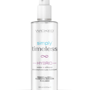 Wicked Sensual Care Simply Timeless Hybrid Water & Silicone Lubricant - 4 oz — Power Play Studio