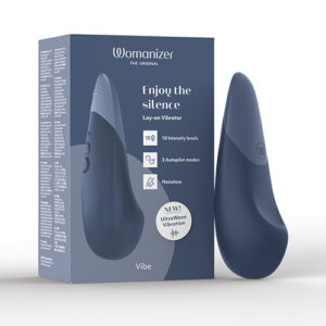 Womanizer Vibe Silent Stimulator - Dark Blue — Power Play Studio