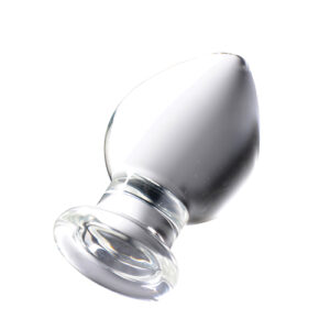 Prisms Erotic Glass Molten Wide Glass Butt Plug - Clear — Power Play Studio