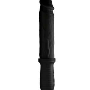 Master Series 8X Auto Pounder Vibrating & Thrusting Dildo w/Handle - Black — Power Play Studio
