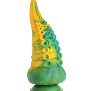 Creature Cocks Monstropus Tentacled Monster Silicone Dildo - Green/Yellow — Power Play Studio