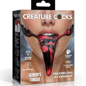 Creature Cocks Vibrating Demon's Tongue - Red