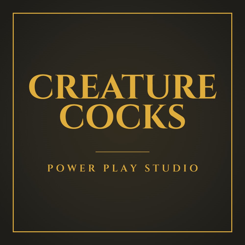 Creature Cocks brand plate