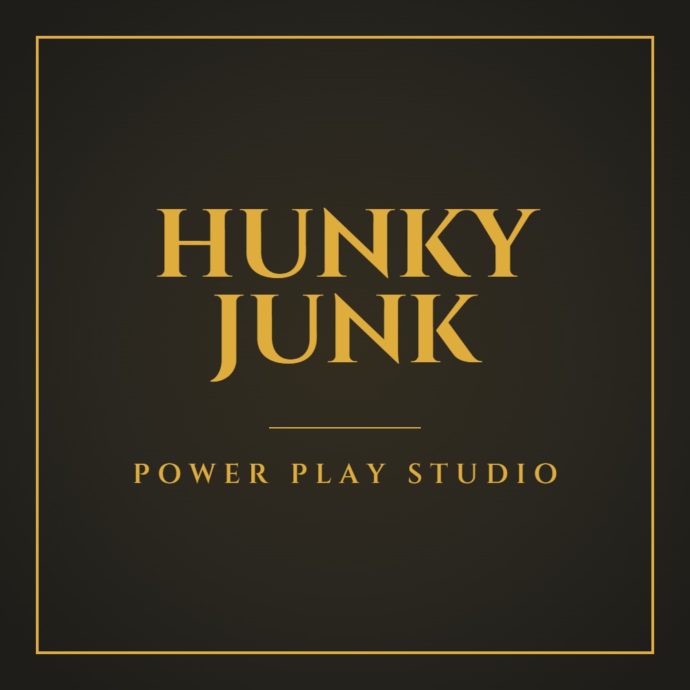 Hunky Junk brand plate