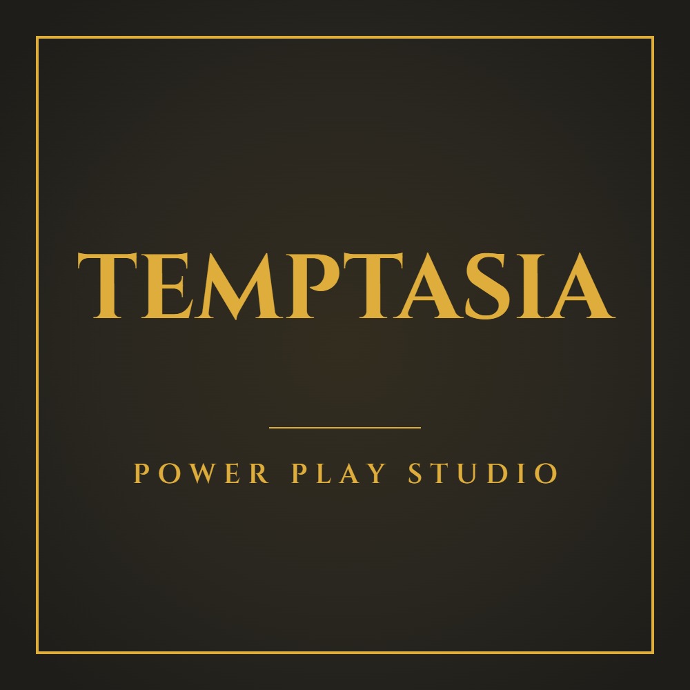 Temptasia brand plate