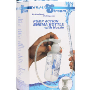CleanStream Pump Action Enema Bottle w/Nozzle — Power Play Studio
