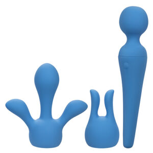 Couture Collection Body Wand Vibrator Kit Blue — Power Play Studio - Power Play Studio, LLC