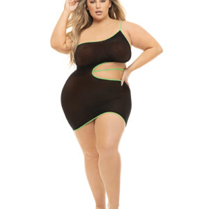Pink Lipstick All You Need Cut Out Dress QN — Power Play Studio