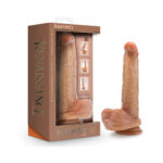 Renaissance DaVinci Sliding Foreskin Dildo with Squeezable Balls 8 in. Tan — Power Play Studio - Power Play Studio, LLC