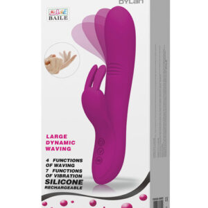 Pretty Love Dylan Bunny Ears Come Hither Rabbit 11 Functions - Fuchsia — Power Play Studio
