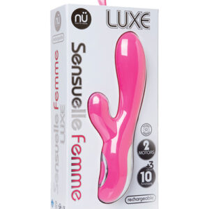 Nu Sensuelle Femme Luxe 10 Fun Rabbit Massager - Pink — Power Play Studio