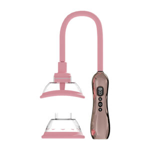 PUMPED Automatic Rechargeable Vulva & Breast Pump with Tongue Stimulator Rose Gold — Power Play Studio