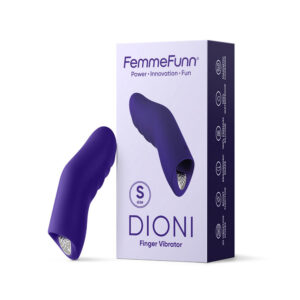 FemmeFunn Dioni Rechargeable Silicone Finger Vibrator Large Dark Purple — Power Play Studio