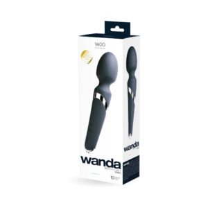 VeDO Wanda Rechargeable Wand Vibe - Just Black — Power Play Studio