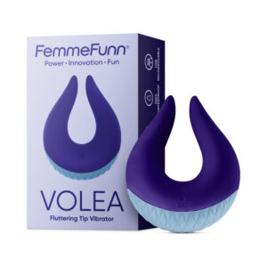 FemmeFunn Volea Rechargeable Silicone Fluttering Tip Vibrator Dark Purple — Power Play Studio