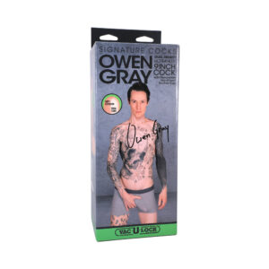 Signature Cocks Owen Gray 9 in. ULTRASKYN Dildo with Vac-U-Lock Suction Cup — Power Play Studio