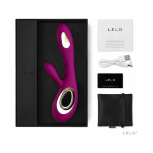LELO SORAYA WAVE Rechargeable Rabbit Vibrator Deep Rose — Power Play Studio