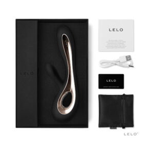 LELO SORAYA 2 Rechargeable Rabbit Vibrator Black — Power Play Studio