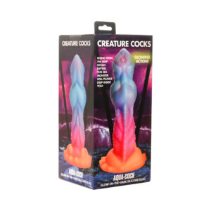 Creature Cocks Aqua-Cock Glow-in-the-Dark Silicone Dildo — Power Play Studio