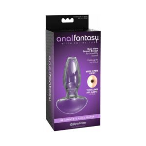 Anal Fantasy Elite Collection Beginner's Anal Gaper Glass Tunnel Plug Clear — Power Play Studio - Power Play Studio, LLC
