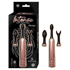 Intense Triple Tip Massager - Rose Gold — Power Play Studio
